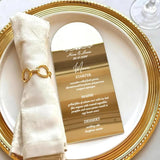 Menu miroir mariage