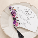 Menu mariage éventail