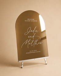 Miroir bienvenue mariage