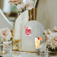 Panneau menu mariage 