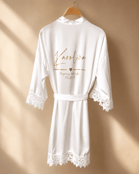 Peignoir personnalisé mariage