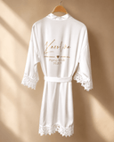 Peignoir personnalisé mariage