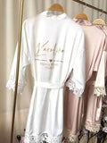 Peignoir personnalisé mariage