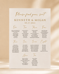 Plan de table mariage plexiglas  