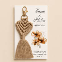 Porte clé macramé mariage