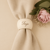 Rond de serviette mariage bohème
