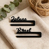 Rond de serviette noir