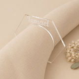Rond de serviette transparent