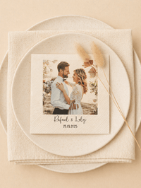 Serviette de table jetable mariage
