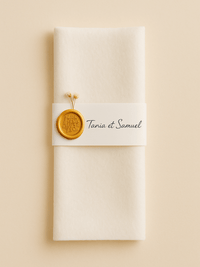 Serviette personnalisée mariage