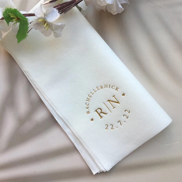 Serviette de table mariage