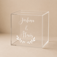 Urne mariage transparente