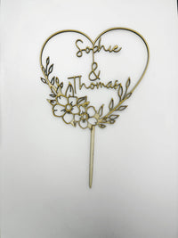 Cake topper mariage