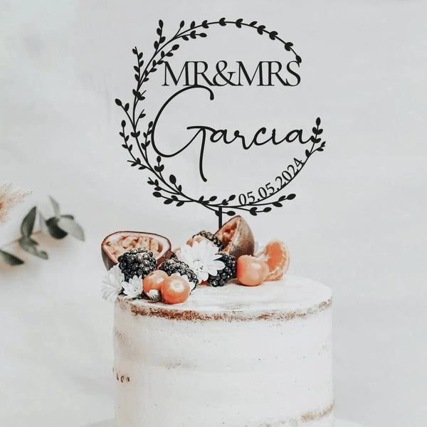 Cake topper mariage original