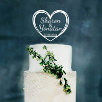 Cake topper plexiglas