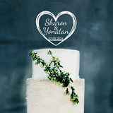 Cake topper plexiglas