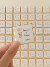chocolat personnalisé baptême