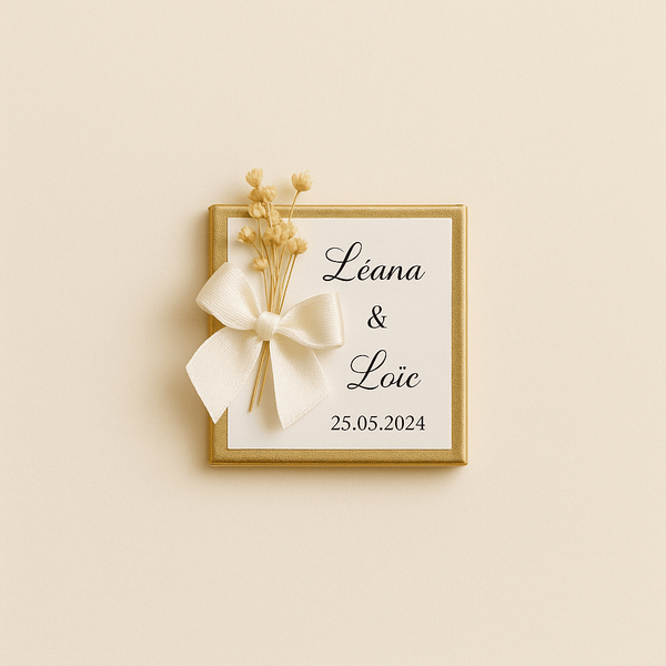 chocolat personnalise mariage