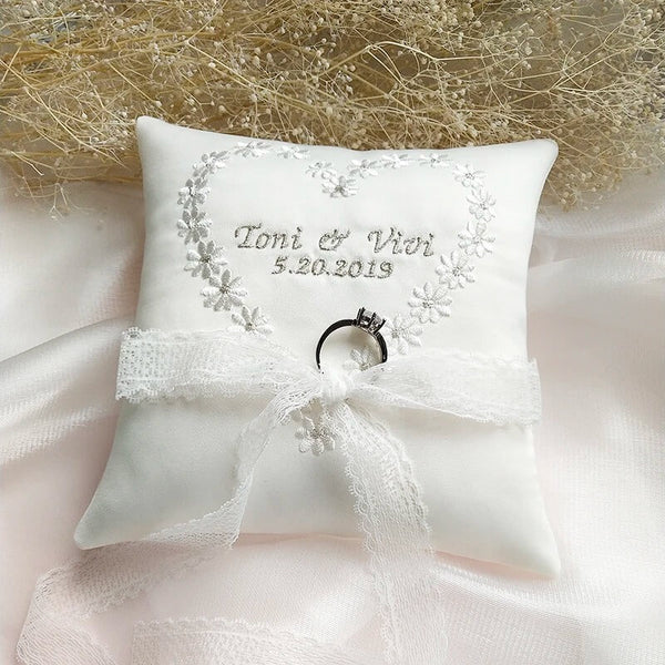 coussin alliance mariage personnalisé