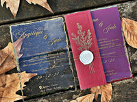 faire part mariage automnal
