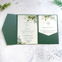 faire part mariage vert emeraude​