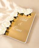 livre d'or mariage fleuri
