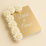 livre d'or mariage fleuri