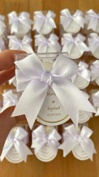 mini bougie personnalisée mariage