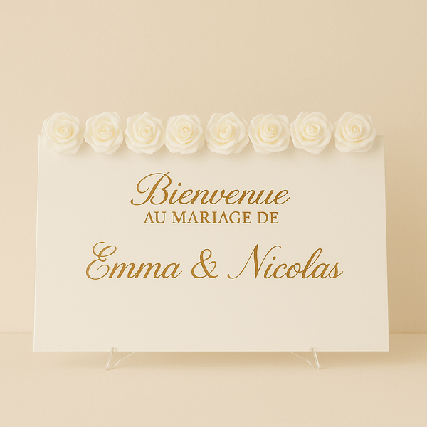 panneau de bienvenue mariage champêtre