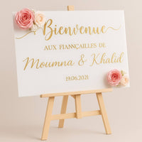 stickers panneau de bienvenue mariage